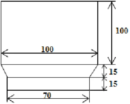 Figura 2.4. Dimensiones de la mazarota 