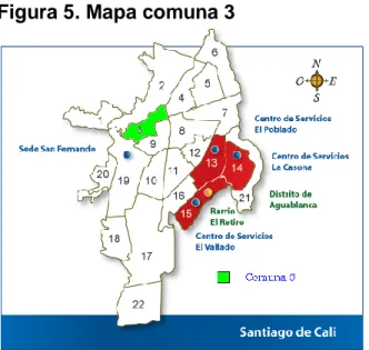 Figura 5. Mapa comuna 3 