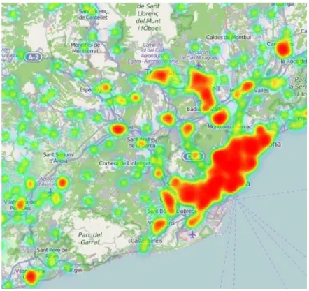 Fig. 5 – Exemple de mapa de calor (heatmap) 