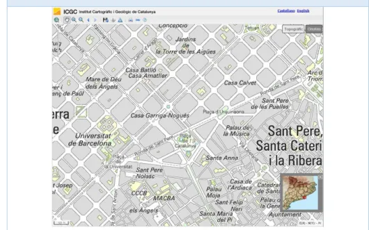 Fig. 13 – Mapa obtingut del visor web de l’ICGC 