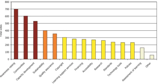 Figure 3. Priority issues in rank order