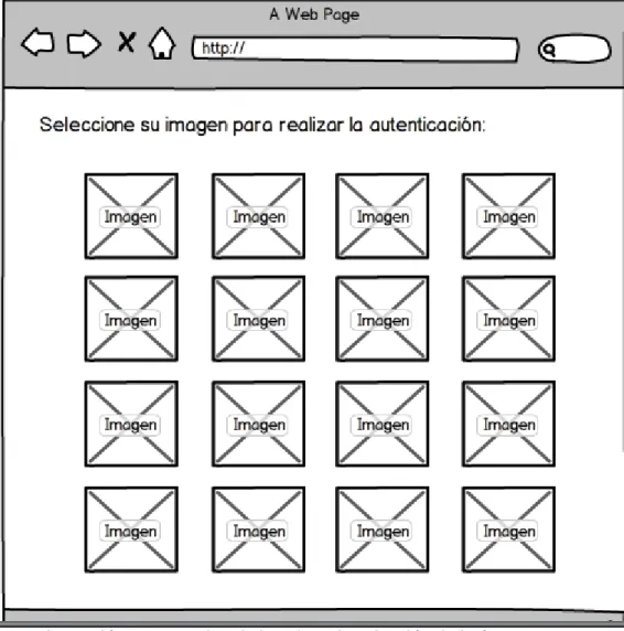 Ilustración 10. Prototipo de interface de selección de imágen. 