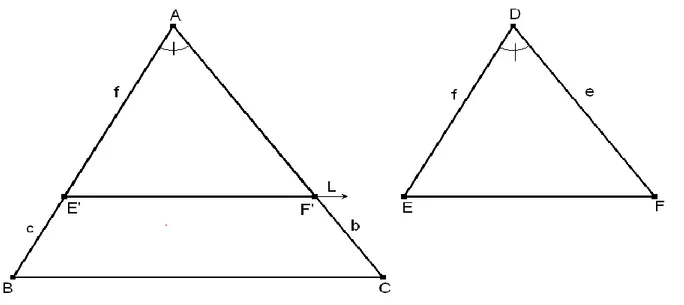 Figura 9. El teorema de semejanza LAL 