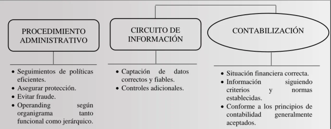 Figura 10 – 2 : Esquema de los aspectos y aplicación del control interno 