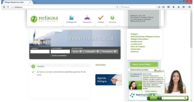 Figura 10. Sitio web de Hefagra. Tomado de [12] 