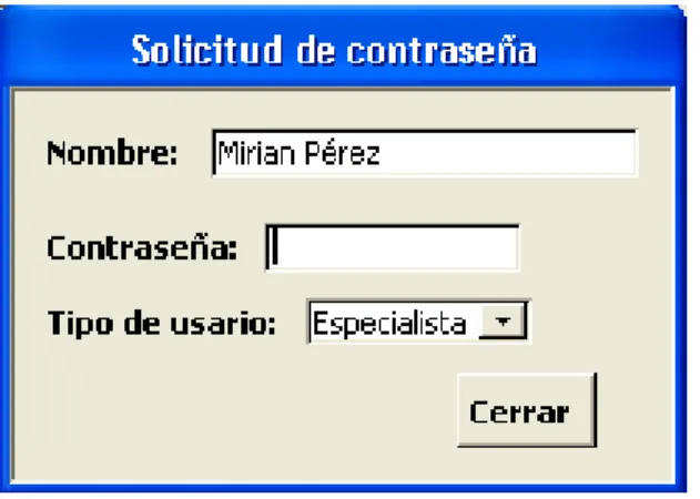 Figura 3.1:Modo de entrar contraseña establecida. 