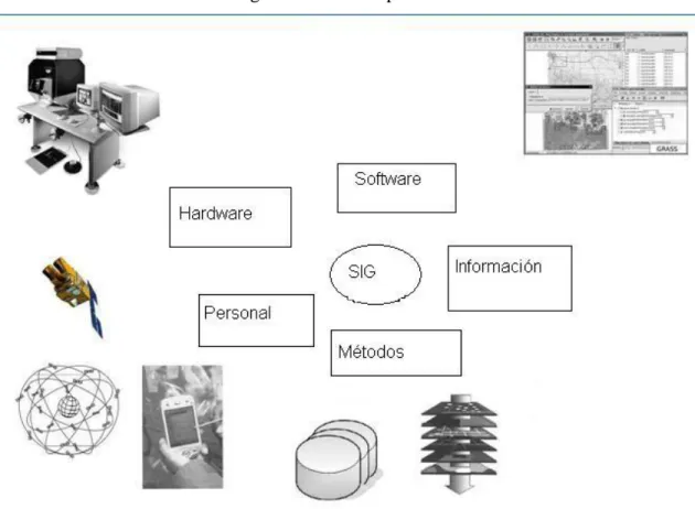 Figura 1: Componentes de un SIG 