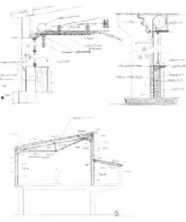 Fig. 3 – Instituto Laboral. Detalles constructivos y sección.