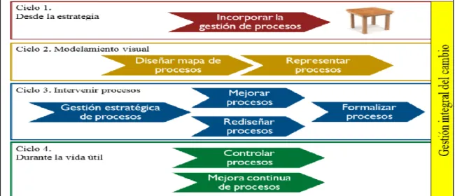 Gráfico 6: Fases de  la Gestión Por Procesos 