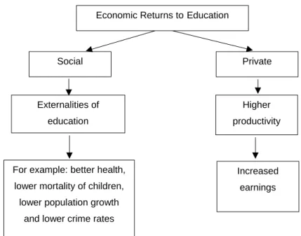 Figure 3: Economic Rate of Return to Education. Source: Own elaboration based on Becker (1962)