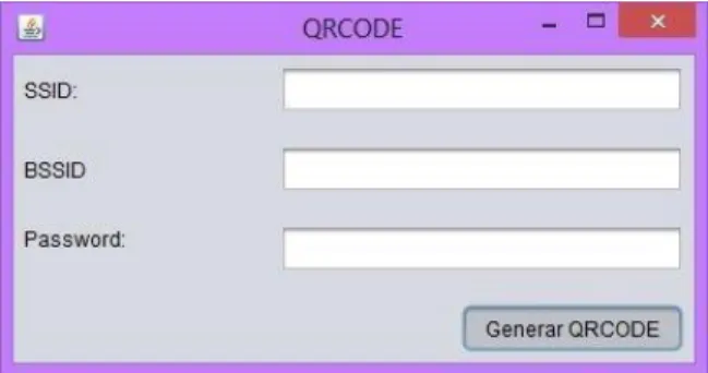 Figura 2.4: Interfaz gráfica del software generador de códigos.  