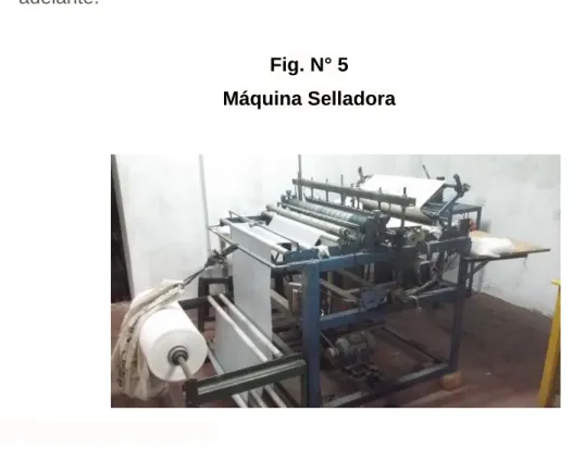 Fig. N° 5  Máquina Selladora 
