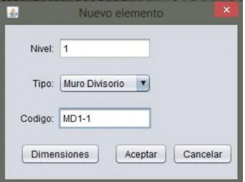 Figura 3.3: Introducir un nuevo elemento.  
