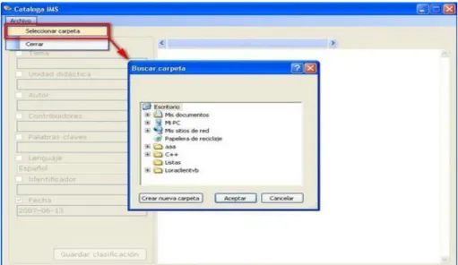 Fig. 13 Aplicación "Cataloga IMS" 