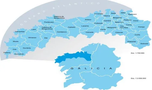 Figura 1. Área de Referencia de la Gerencia de Gestión Integrada de La Coruña 