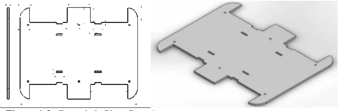 Figura 1-2: Cotas de la Pieza Base 1 