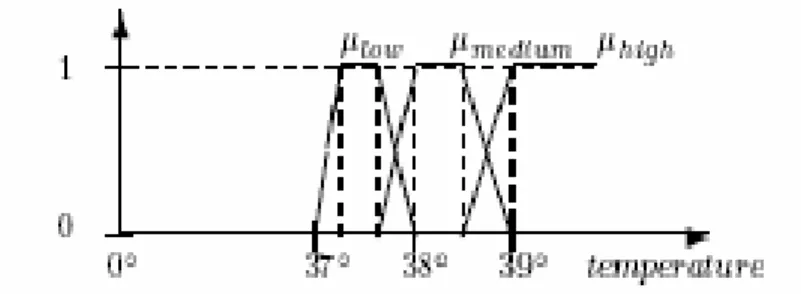 Figura 1.1  Variable lingüística que representa temperatura. 