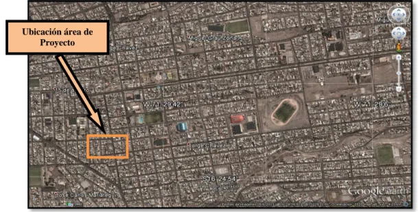 Figura 1: Ubicación satelital  Fuente: Googlemaps