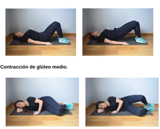 Figura 3: Ejercicios en cuadrupedia. 