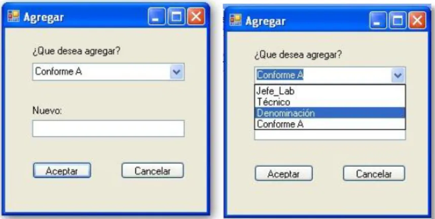Figura 8. Agregando nuevos elementos a la base de datos. 