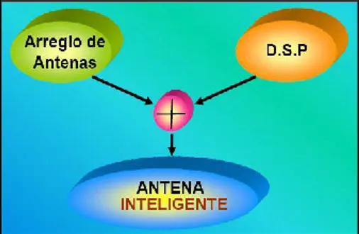 Figura 1.1. Componentes Elementales de Antenas Inteligentes. 