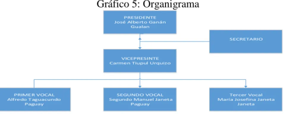Gráfico 5: Organigrama 