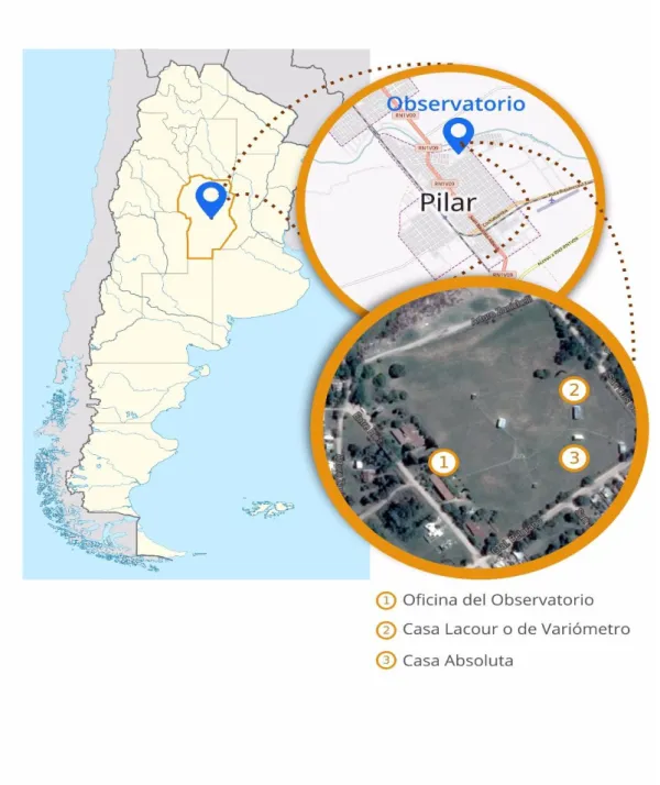 Figura 1: Ubicación del observatorio Pilar 