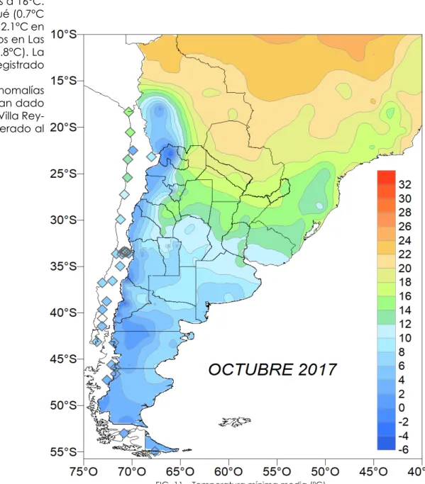 FIG. 11 – Temperatura mínima media (ºC)