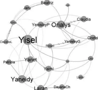 Figure 1. Composition of the network for studying PT [B (N, E)] before the study  began