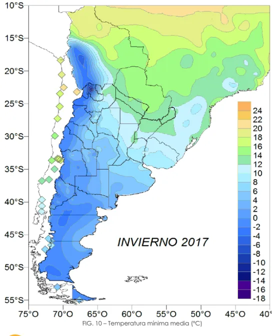 FIG. 10 – Temperatura mínima media (ºC)