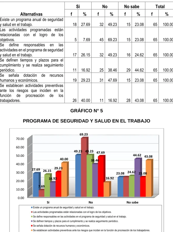 GRÁFICO N° 5 