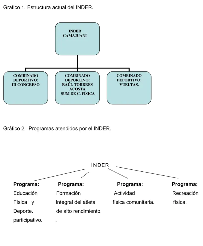 Gráfico 2.  Programas atendidos por el INDER. 