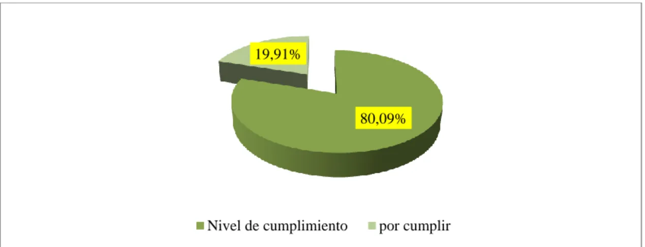 Figura 7. Nivel de cumplimiento en medio ambiente en Carval S.A. 