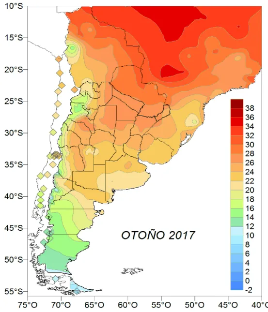 FIG. 8 – Temperatura máxima media (ºC).