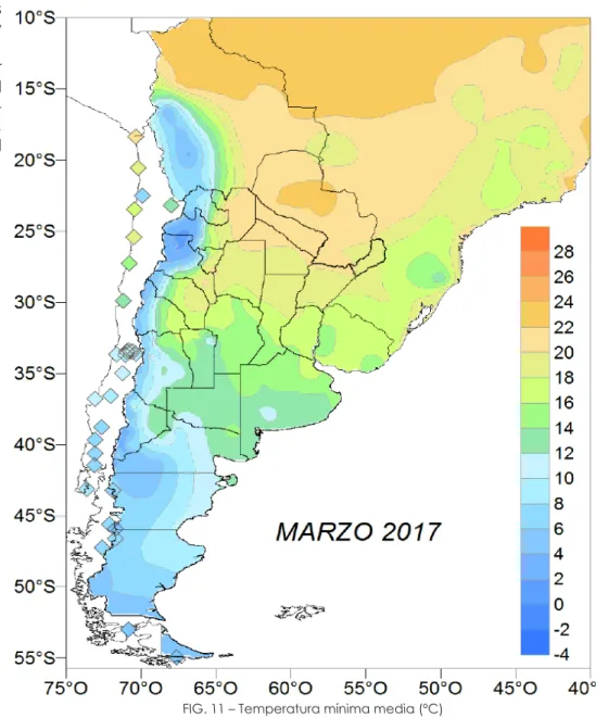 FIG. 11 – Temperatura mínima media (ºC)