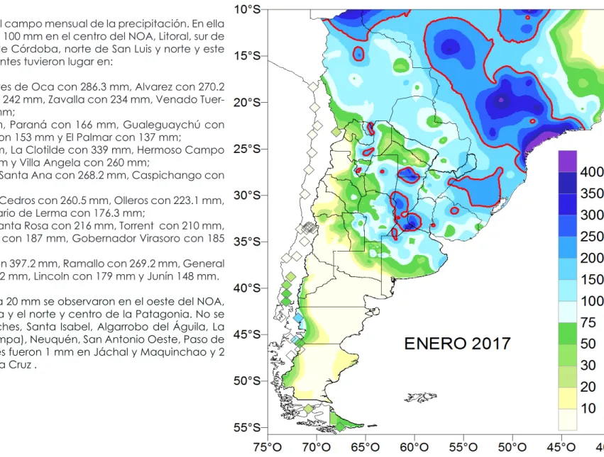 FIG. 1 –Totales de precipitación (mm)