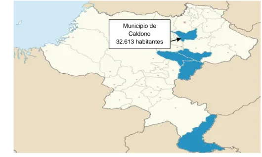 Figura 5. Mapa de Municipios que provee la ESE Popayán Nivel I de Atención en el departamento  del Cauca