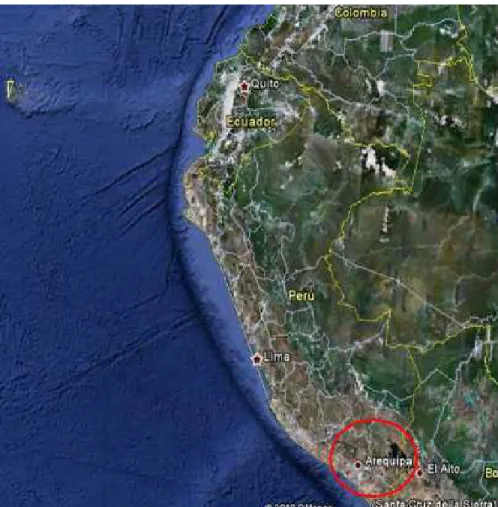 Figura 2 Lugar donde se realizó el experimento – Perú