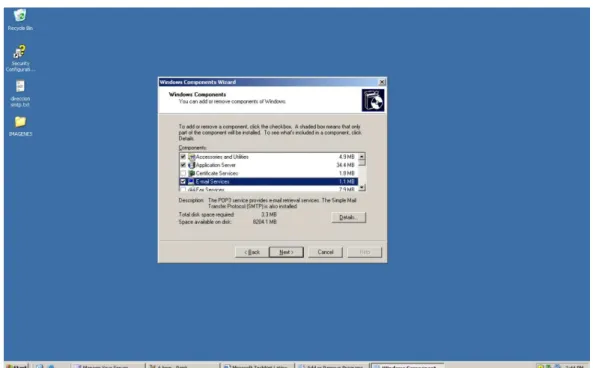 Figura 47: Pasos para la configuración del servidor SMTP
