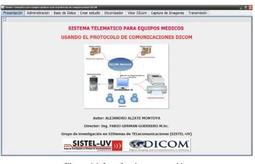 Figura 16. Interfaz de presentación 