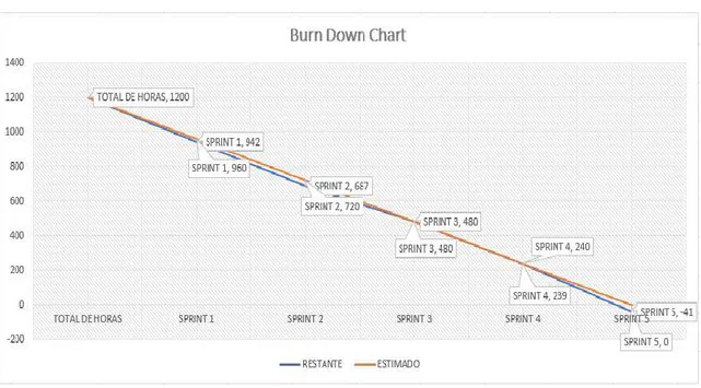 Gráfico 1-2: Burn Down Chart 