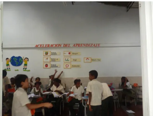 Figura 2. Aula del programa en una clase normal. (Fuente propia, 2013) 