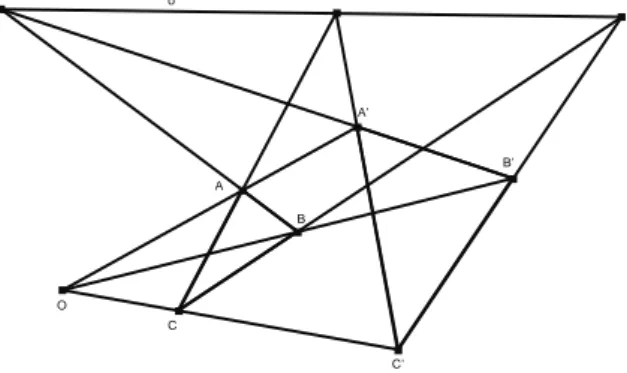 Figura 8. Teorema de Desargues, Axioma (5)