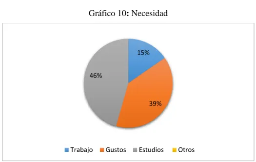 Gráfico 10: Necesidad 