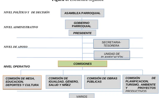 Figura 6: Estructura orgánica 