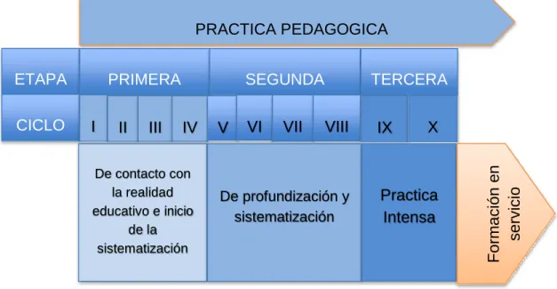 Figura Nº 3  Etapas de la practica 