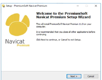 Figura 4-2: Pantalla del asistente de instalación Navicat 11.0.8 