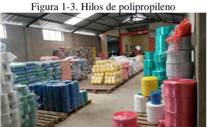 Figura 1-3. Hilos de polipropileno 