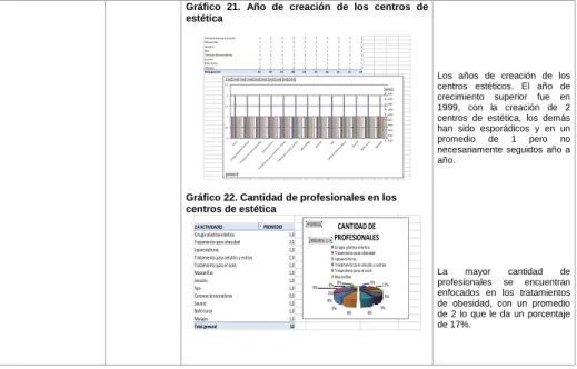 Gráfico  21.  Año  de  creación  de  los  centros  de  estética 