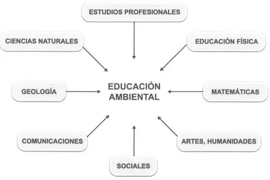 Figura Nº  4. Modelo Interdisciplinario de Educación Ambiental. 